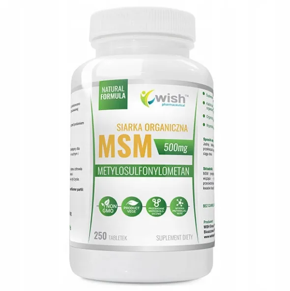 WISH MSM 500mg 250 tab