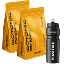 2x nowmax® Isotonic Drink 1000 g + nowmax® Bidon 750 ml