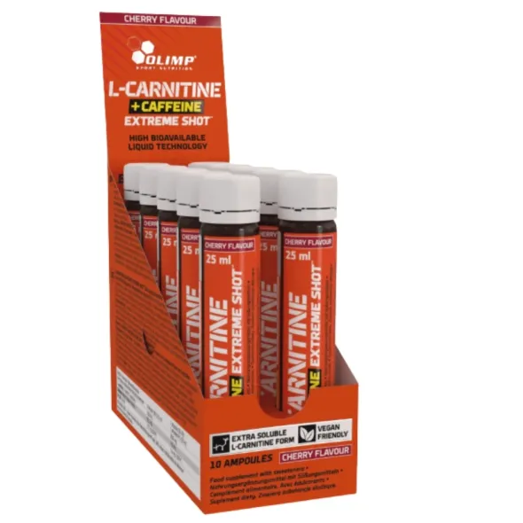10 x OLIMP L-Carnitine + Caffeine Extreme Shot 25 ml